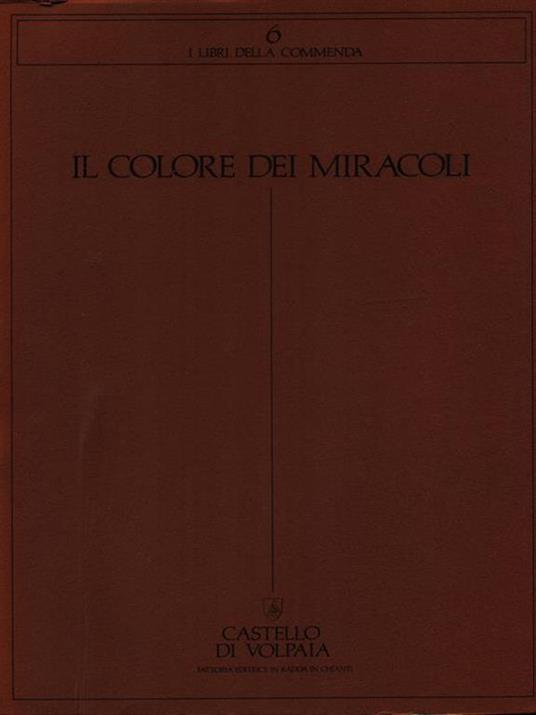 Il colore dei miracoli - copertina