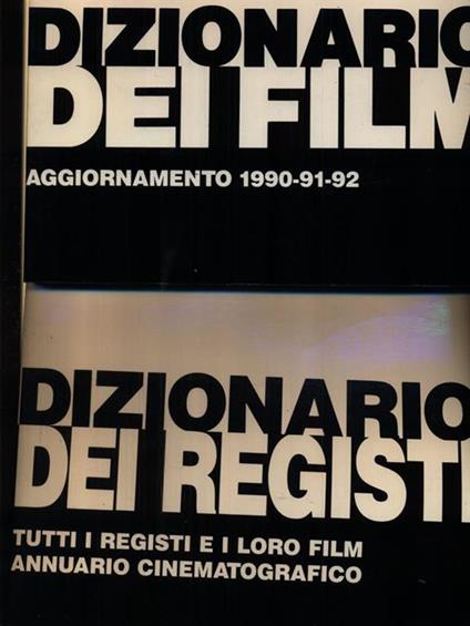 Dizionario dei film gialli - Pino Farinotti - copertina