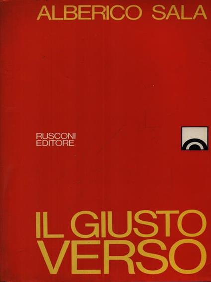 Il giusto verso - Alberico Sala - copertina