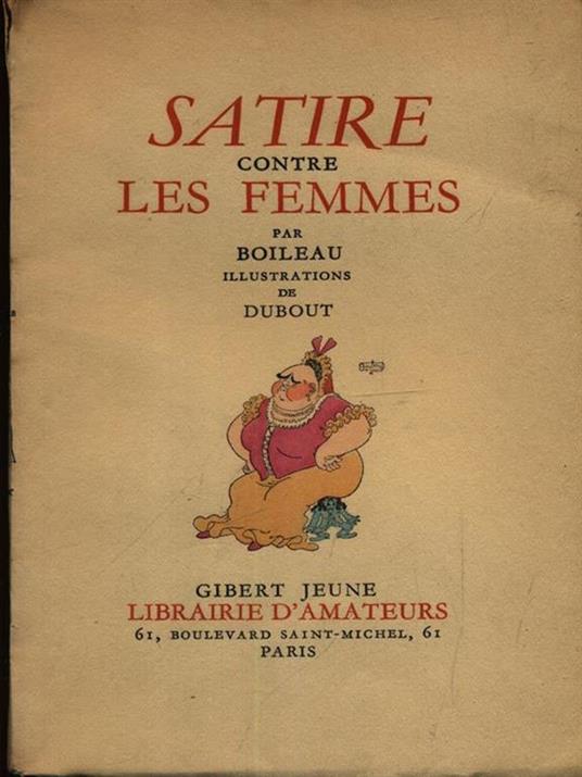 Satire contre les femmes - Nicolas Boileau - copertina