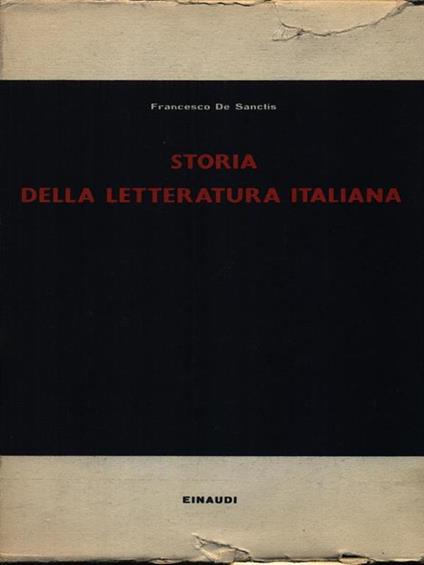 Storia della letteratura italiana 2vv - Francesco De Sanctis - copertina