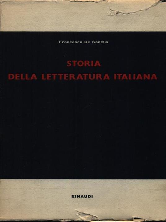 Storia della letteratura italiana 2vv - Francesco De Sanctis - copertina