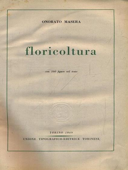 Floricoltura - Osvaldo Masera - copertina