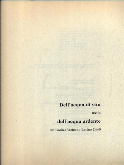 De acquavite codice Vat.Lat. 2448 - copertina