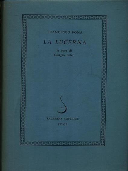 La lucerna - Francesco Pona - copertina