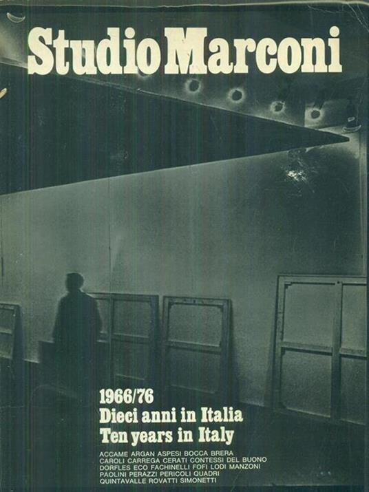 Studio Marconi 1966-76 dieci anni in Italia - copertina