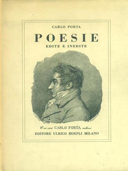 Poesie edite e inedite - Carlo Porta - copertina