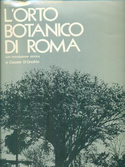 L' orto botanico di Roma - Mario Catalano - copertina