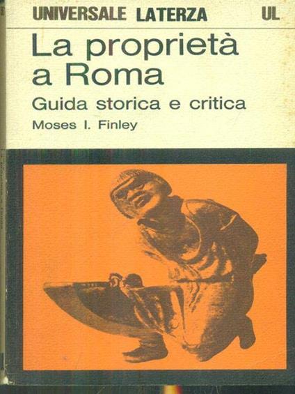 La proprietà a Roma - Moses I. Finley - copertina