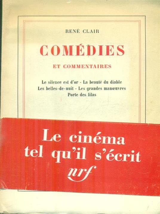   Comedies et commentaires - René Clair - copertina