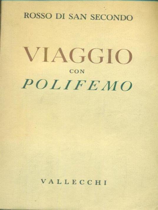 Viaggio con Polifemo - Piermaria Rosso di San Secondo - copertina