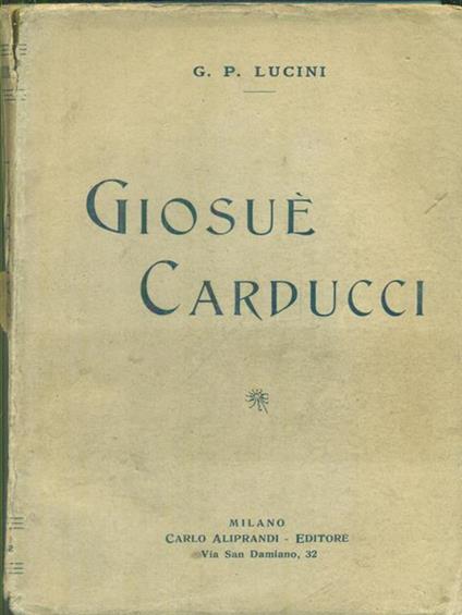   Giosue' Carducci - copertina