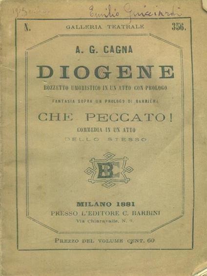   Diogene - copertina