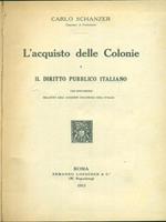 L' acquisto delle colonie e il diritto pubblico italiano