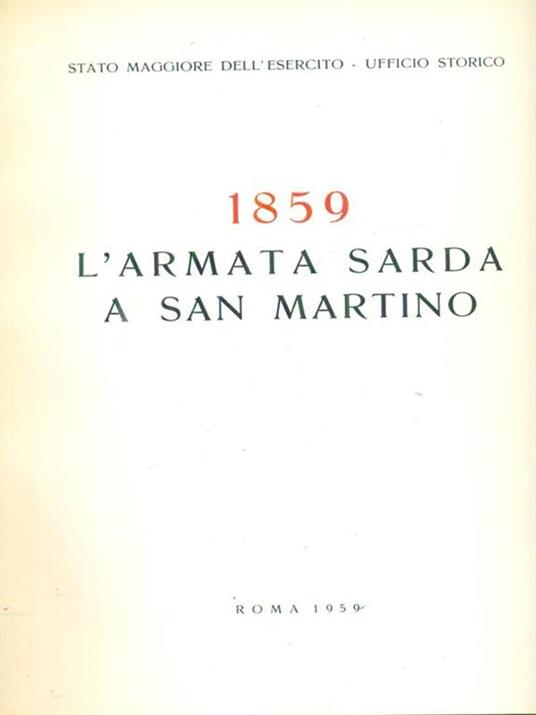   1859 L'armata sarda a San Martino -   - copertina