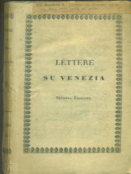   Lettere su Venezia -   - copertina