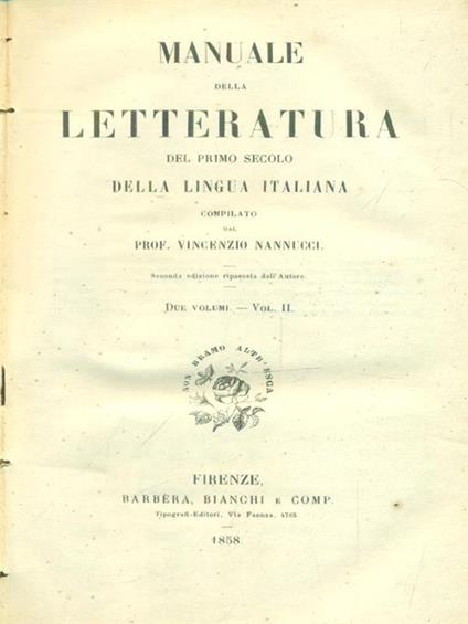   Manuale della letteratura 2VV - copertina