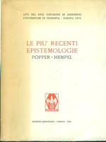 Le più recenti epistemiologie Popper-Hempel