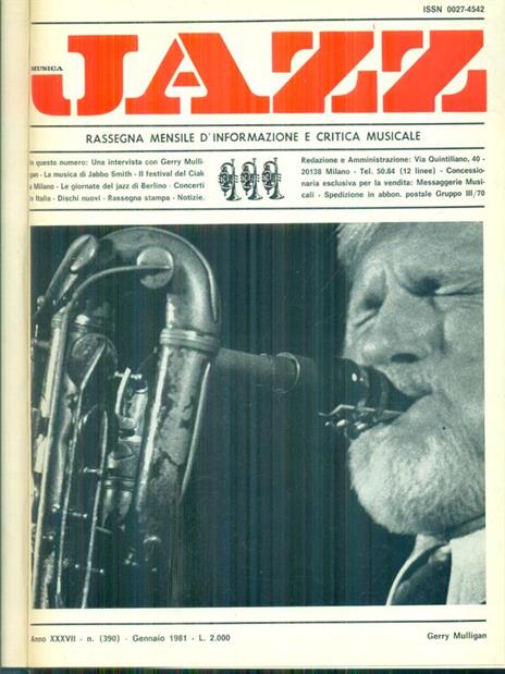 Musica jazz 1981 - copertina