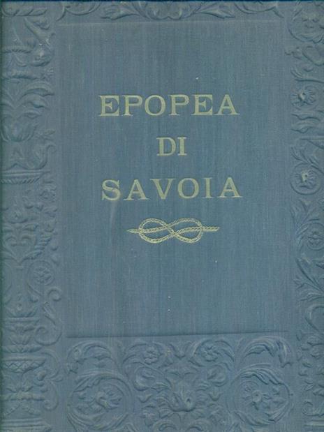 Epopea di Savoia - G. Manzoni - copertina