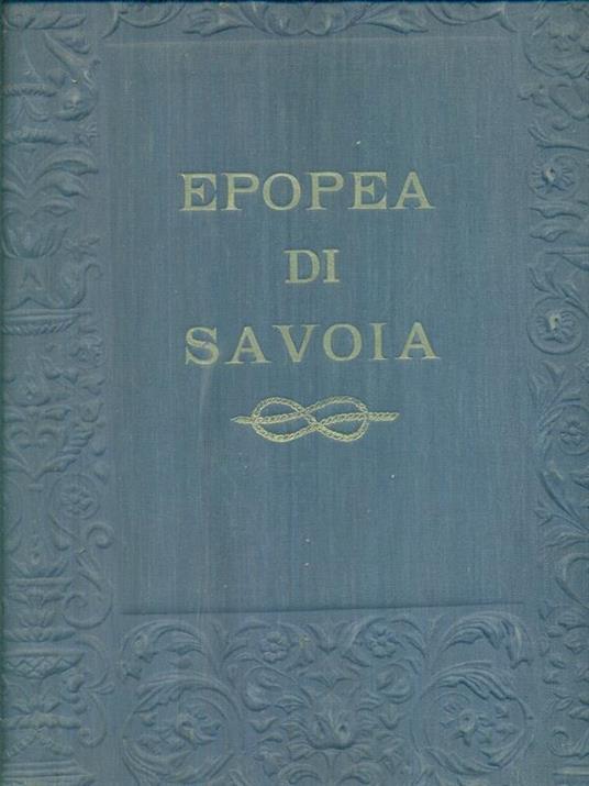 Epopea di Savoia - G. Manzoni - copertina