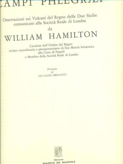 Campi Phlegraei - William Hamilton - copertina