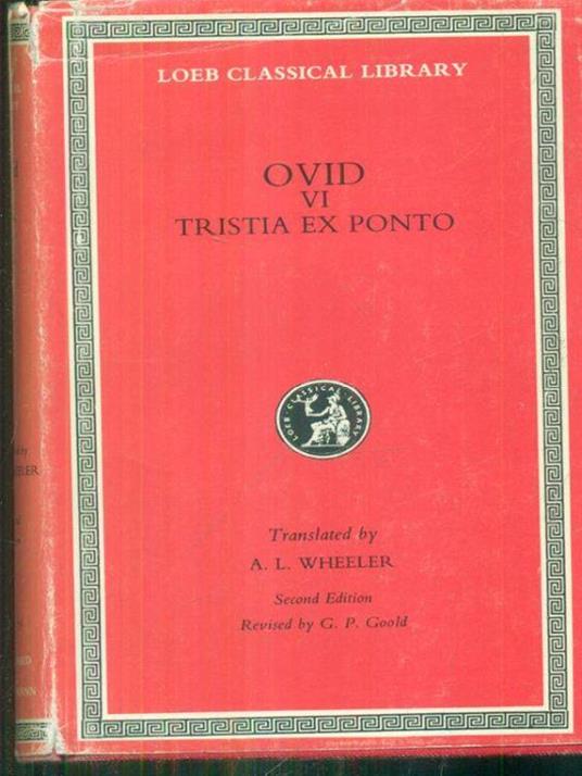 Tristia - Ex Ponto - P. Nasone Ovidio - copertina