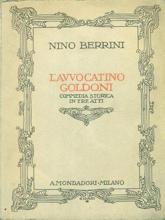 L' avvocatino Goldoni - Nino Berrini - copertina