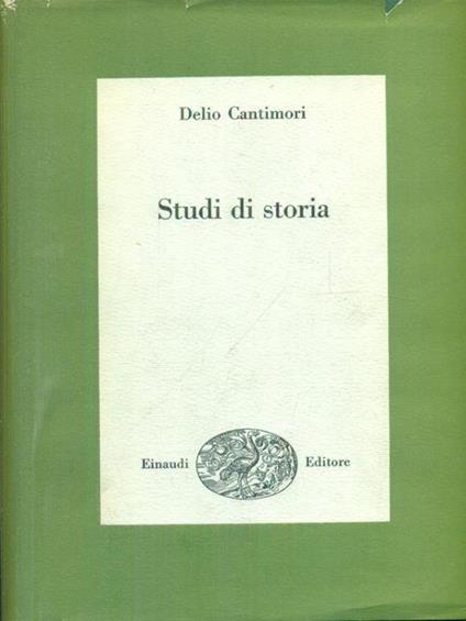 Studi di storia - Delio Cantimori - copertina