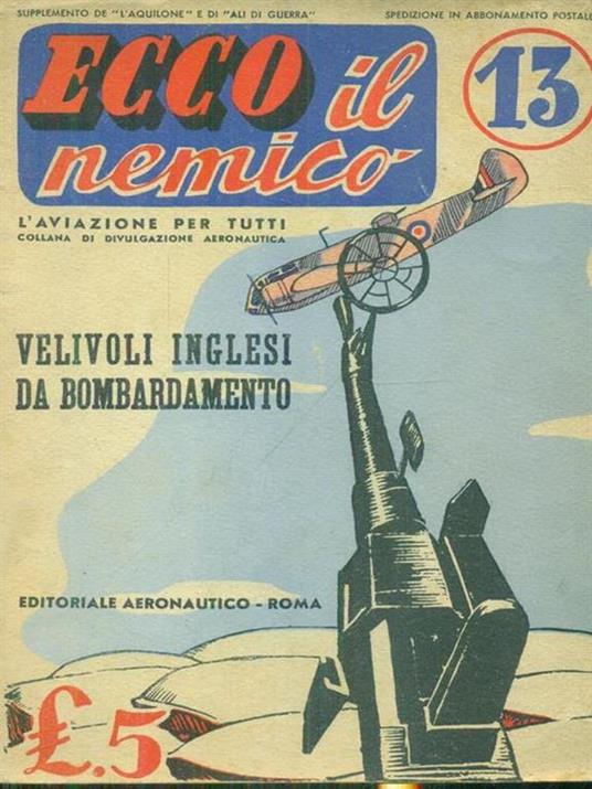 Velivoli inglesi da bombardamento - copertina