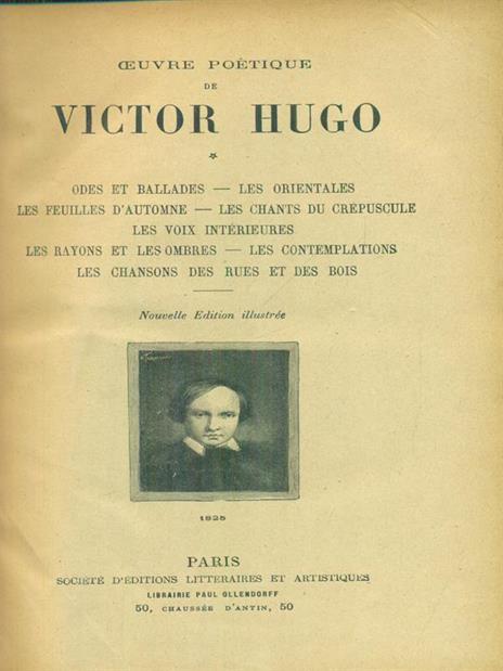 Oeuvres completes 19vv - Victor Hugo - copertina