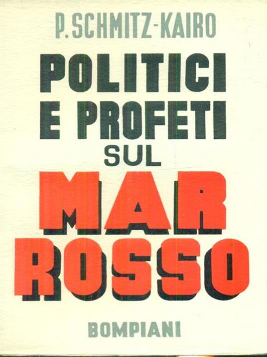 Politici e profeti sul Mar Rosso - copertina