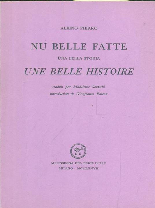 Nu belle fatte - Albino Pierro - copertina