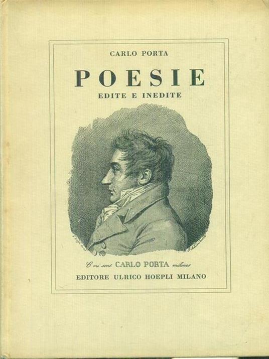 Poesie edite e inedite - Carlo Porta - copertina