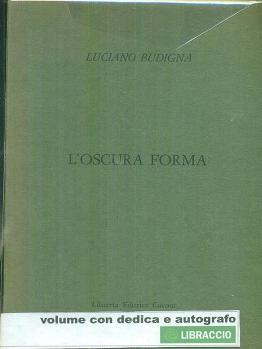 L' oscura forma - Luciano Budigna - copertina