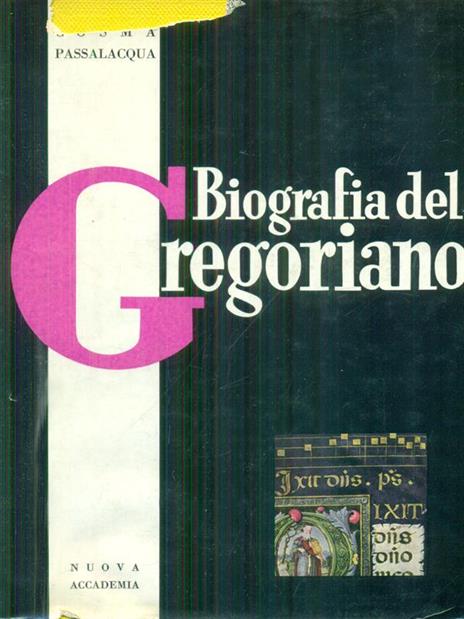 Biografia del gregoriano - Cosma Passalacqua - 2