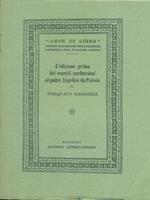 L' edizione prima dei sonetti carducciani al padre Angelico da Pistoia