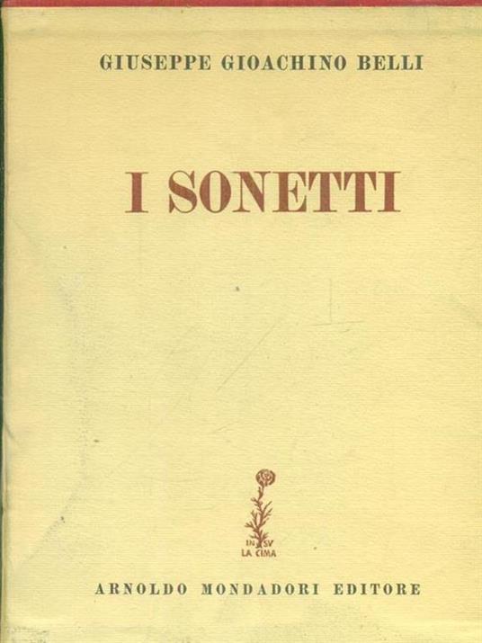 I sonetti 3vv - Gioachino Belli - copertina