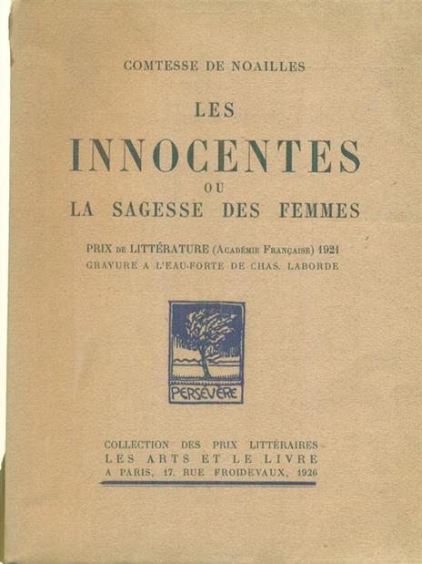 Les innocentes ou la sagesse des femmes - Comtesse de Noailles - 2