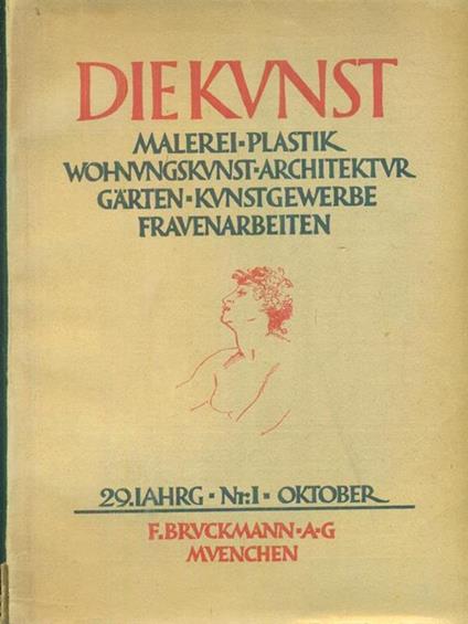 Die Kunst annata 1928/28 (12 fascicoli) - copertina