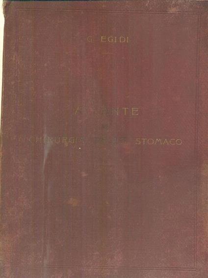 Atlante chirurgia dello stomaco - G. Egidi - copertina