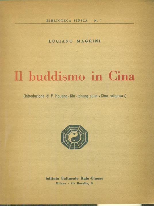 Il Buddismo in Cina - Luciano Magrini - copertina