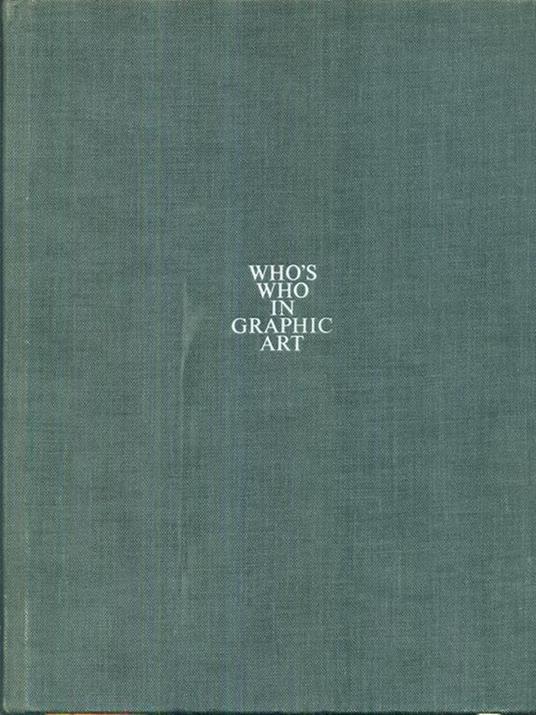 Whòs who in graphic art - Walter Amstutz - copertina