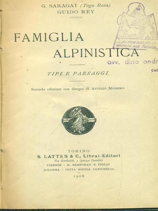 Famiglia alpinistica - copertina