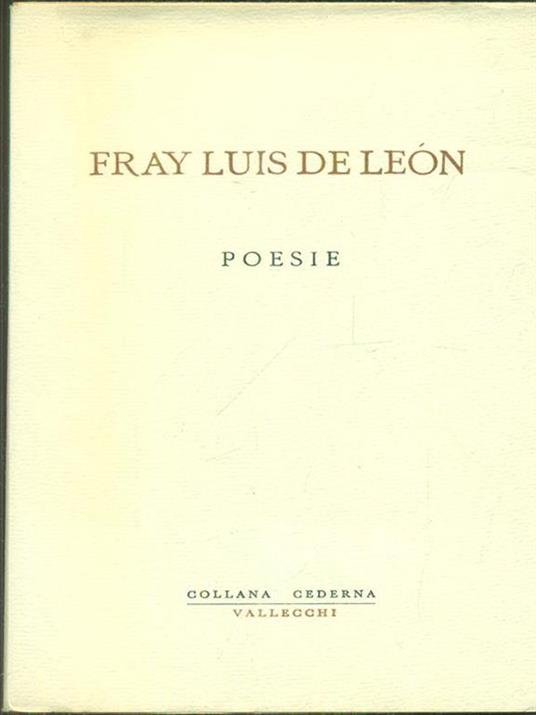 Poesie - Fray Luis de Leon - copertina