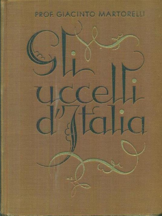 Gli uccelli d'Italia - Giacinto Martorelli - copertina