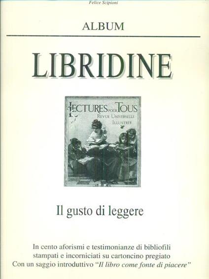 Album Libridine - Felice Scipioni - copertina