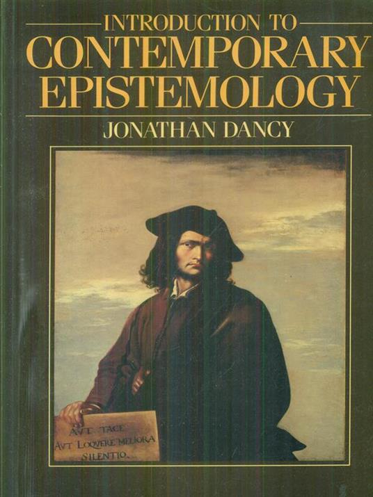 Introduction to contemporary epistemiology - Jonathan Dancy - copertina