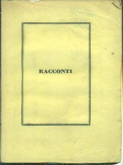 Racconti - Antonio Berti - copertina