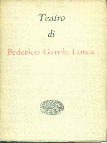 Teatro - Federico García Lorca - copertina